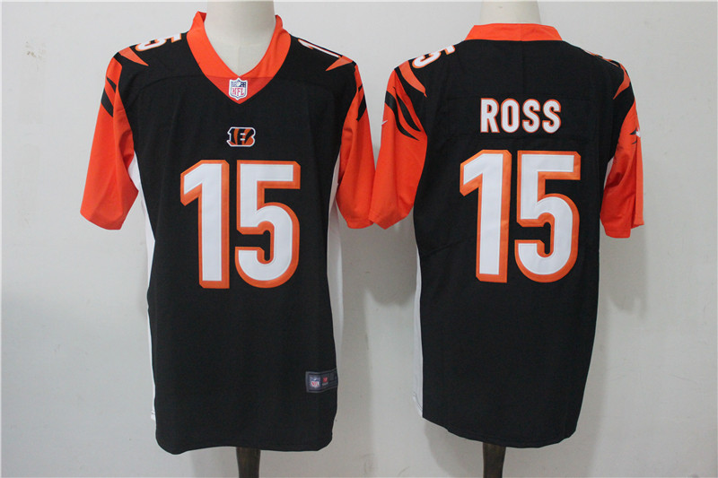 Men's Cincinnati Bengals John Ross #15 Black Jersey